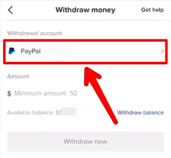 Step 7: Choose An Account For Withdrawal
