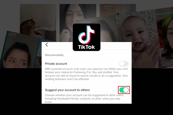 how to disable suggest your account to others privacy settings on tiktok