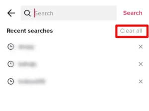 Clear Tiktok Search History | Free Up Storage On TikTok