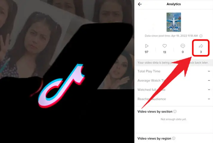 How to check who shared your Tiktok videos