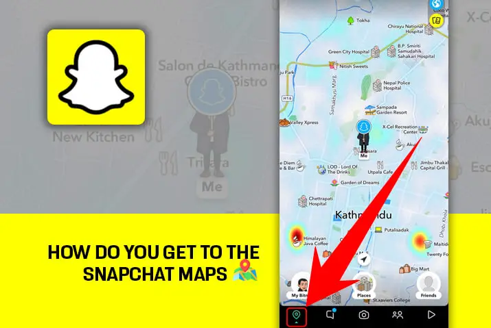 How do you get to the Snapchat maps