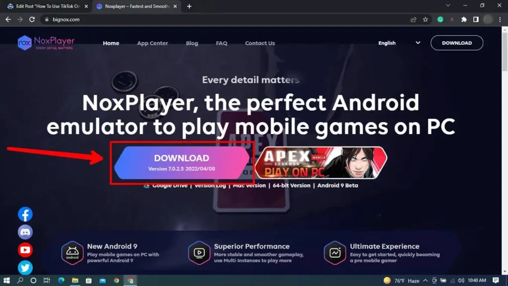 Step 1 Download Nox Player | How To Use TikTok On PC Without Bluestacks