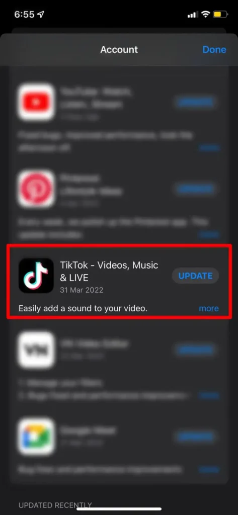 Step 3 Look For The TikTok App | Check Who Viewed Your TikTok Account
