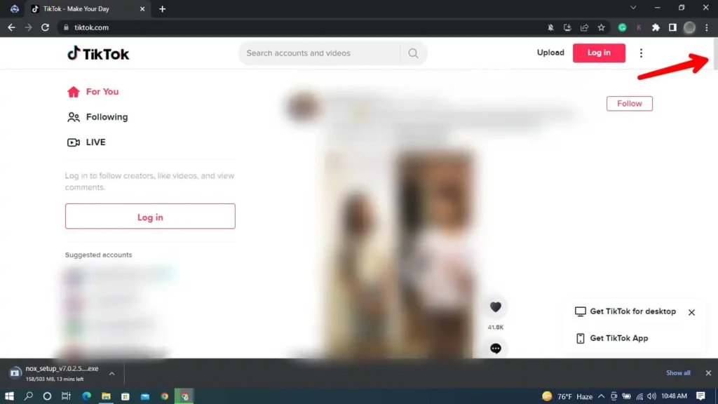 Step 3 Start Scrolling | How To Use TikTok On PC Without Bluestacks