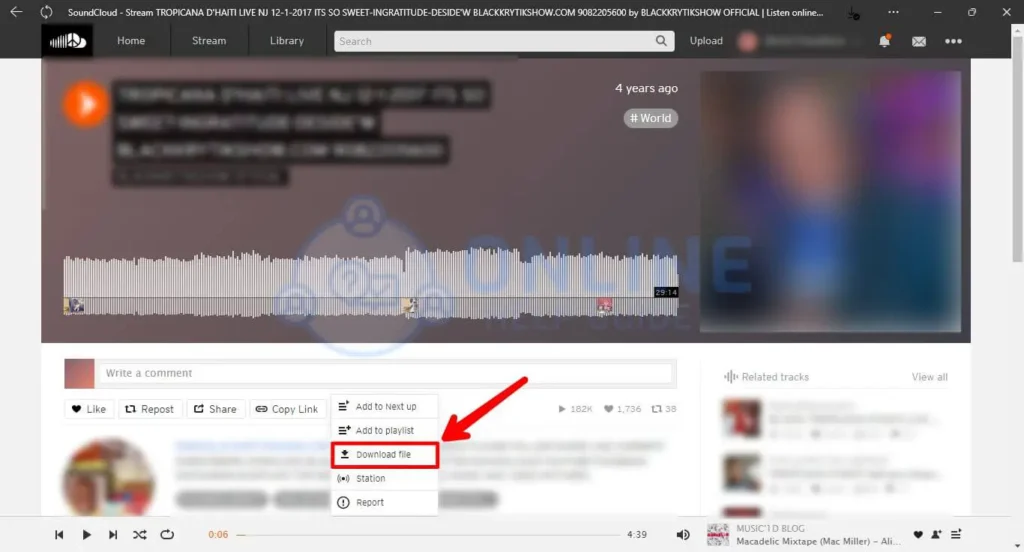 Step 5 Download Track File | Download A Podcast From Soundcloud
