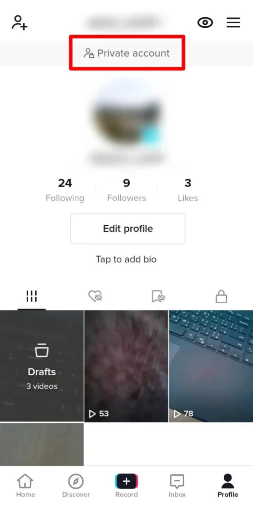 Step 6 Confirm On Profile Page | Know Who Downloaded My TikTok Video