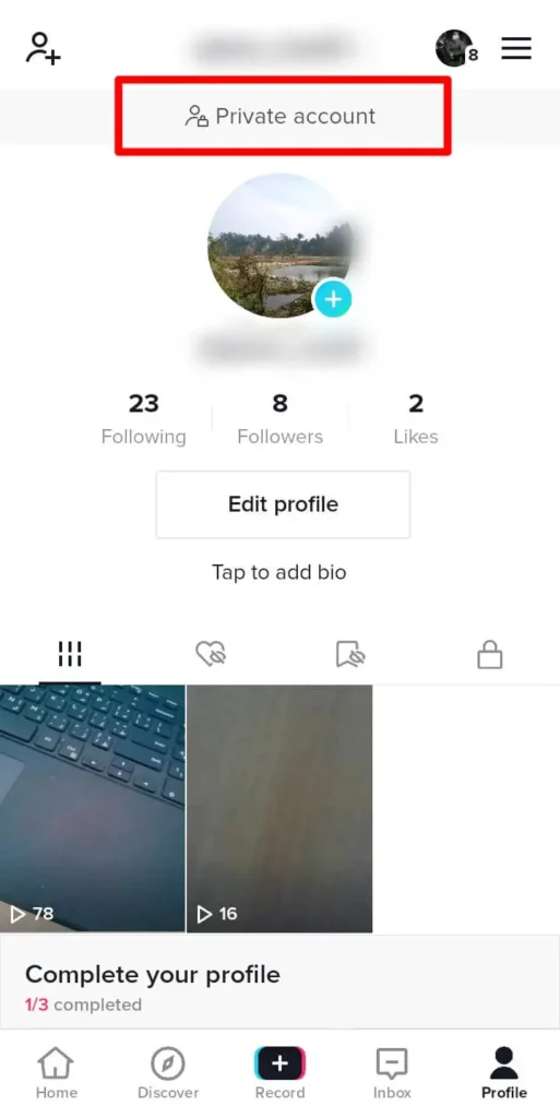 Step 6 Confirm On Profile Page | Does TikTok Notify When You Save A Video