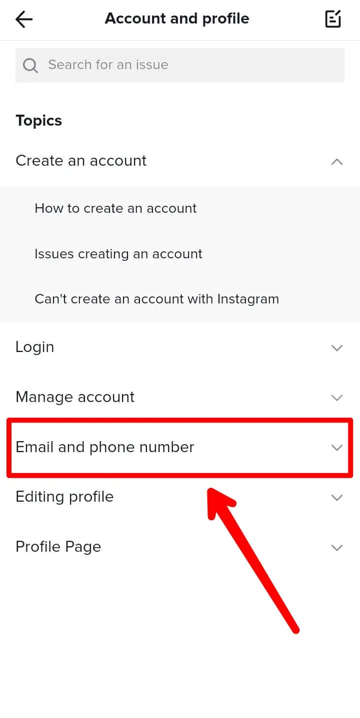 Phone number and email