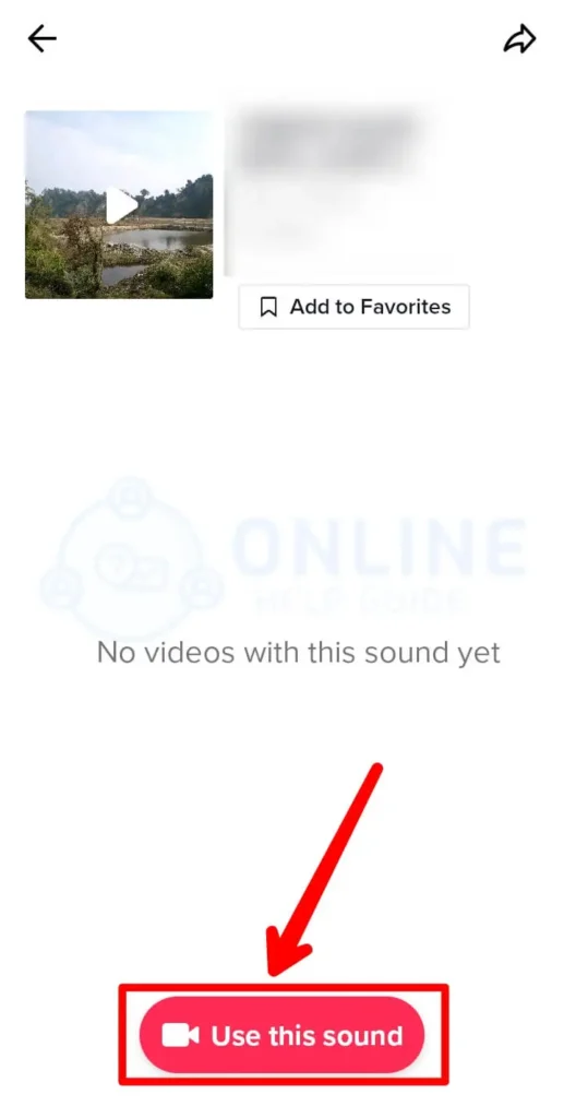 Step 8 Click Use This Sound | Add Two Songs To A TikTok Video