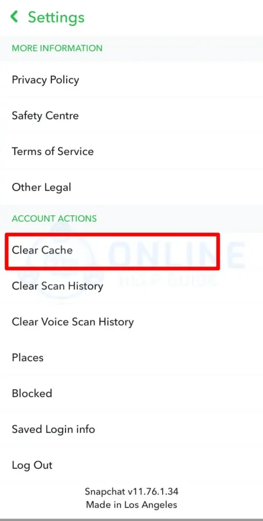 Clear Snapchat Cache | Snapchat Location Not Updating