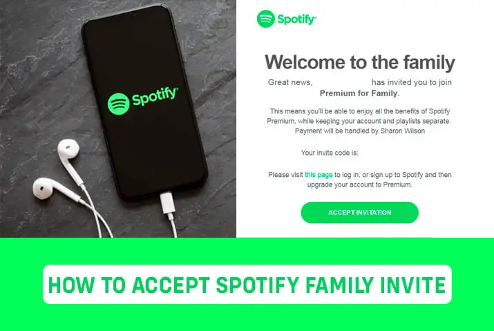 How to accept spotify family invite