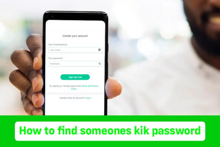 How to find someone's kik password