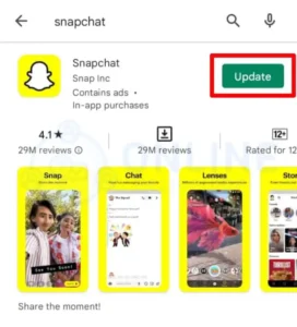 Reinstall Or Update Snapchat 
