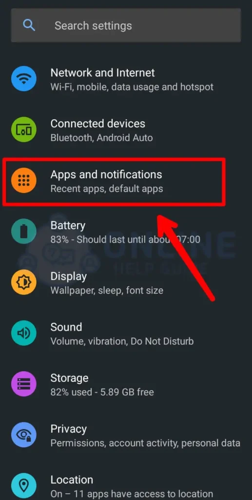 Step 2 Tap On Apps And Notifications