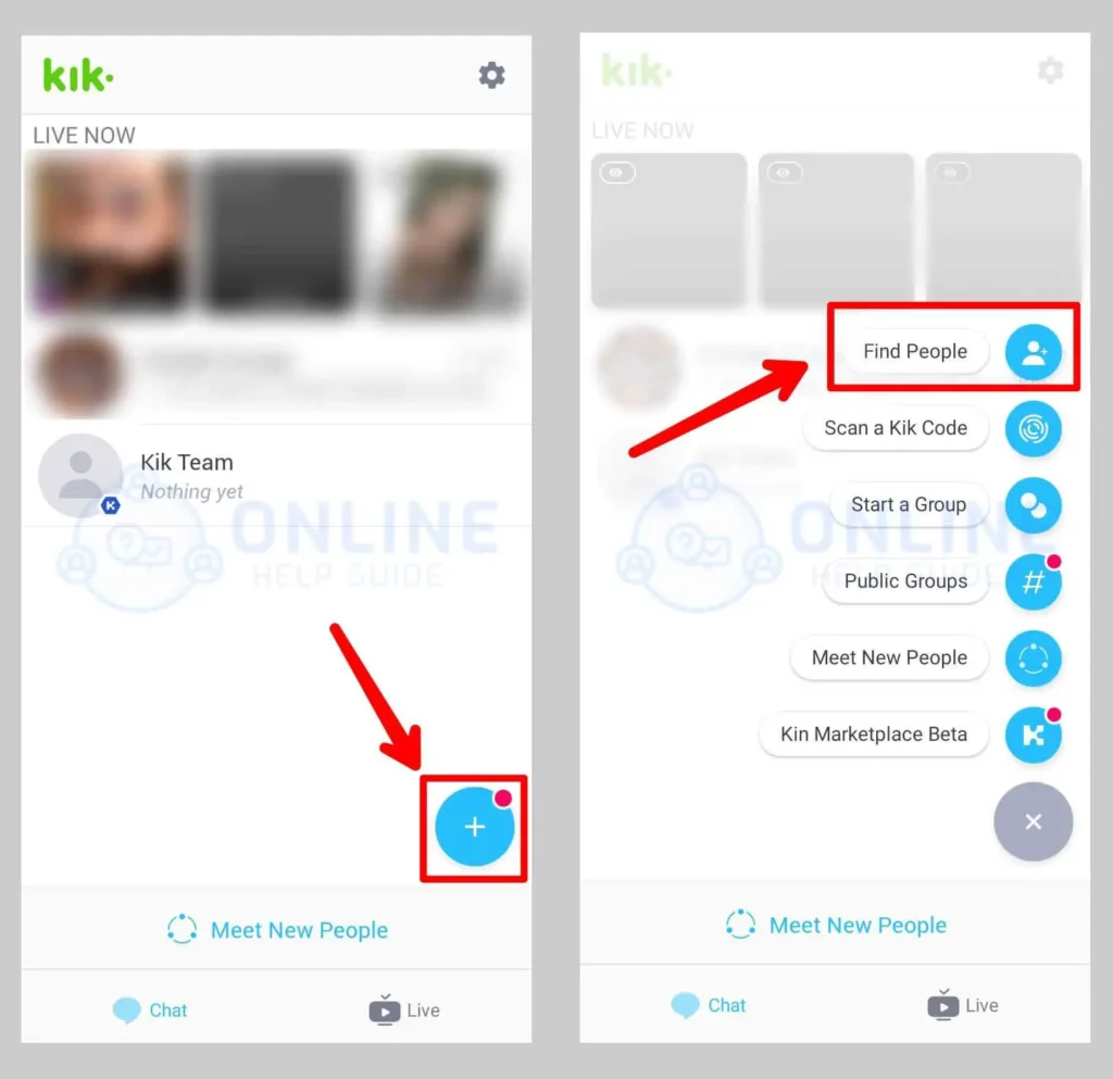 Step 2 Tap Which Is At The Bottom Right Of Your Screen | Can My Contacts Find Me On Kik