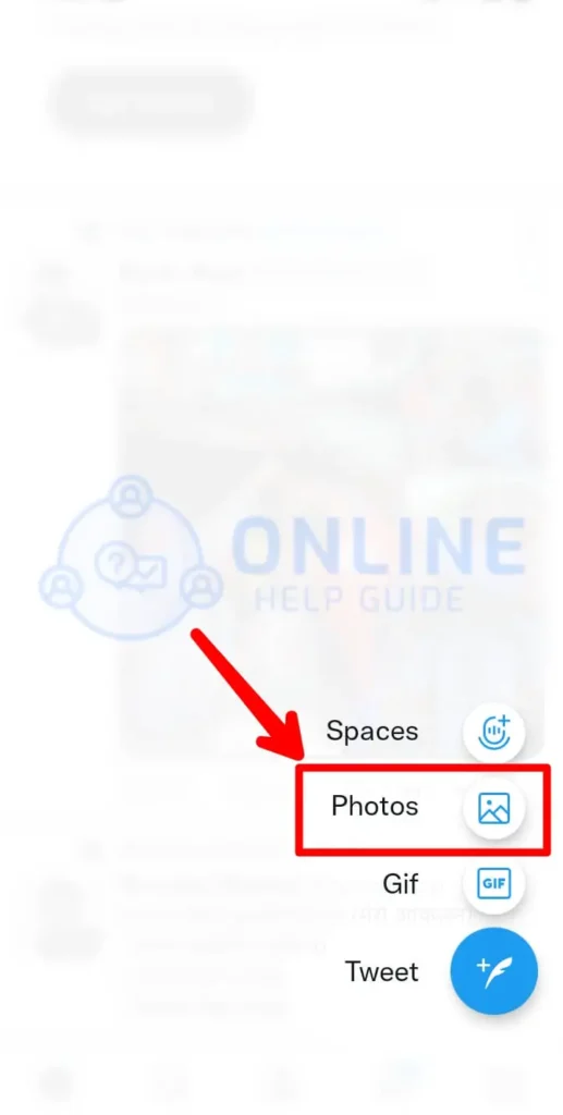 Step 3 Click On Gallery Button | Tweet A Tiktok Video