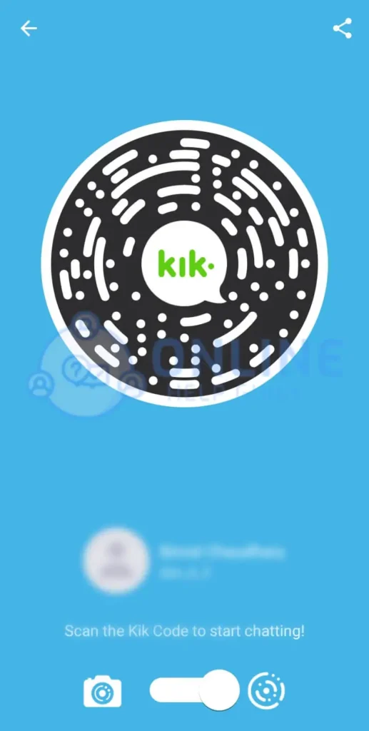 Step 3 Let Your Contacts Scan This Code | Can My Contacts Find Me On Kik