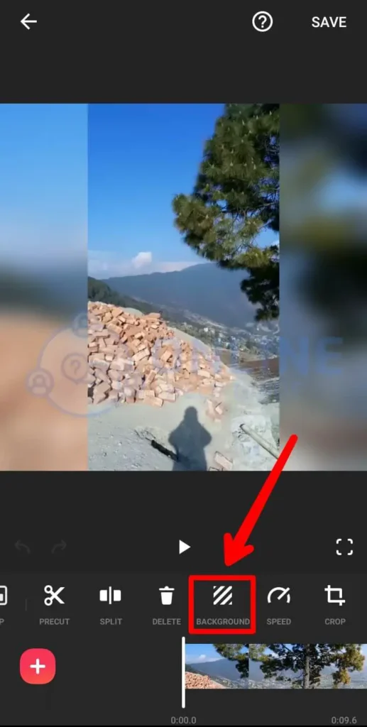 Step 4 Tap The Background Button | Blur Your Background For Tiktok Videos