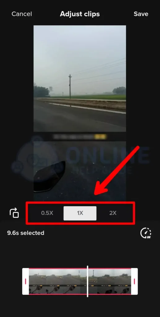 Step 6 Choose The Speed Change | Rewind Or Fast Forward A Video On TikTok