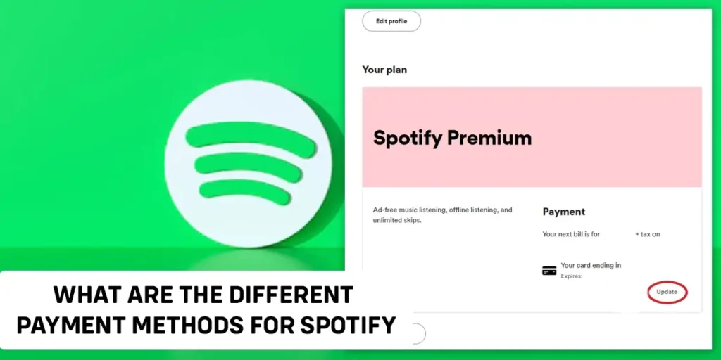 What are the different payment methods for Spotify