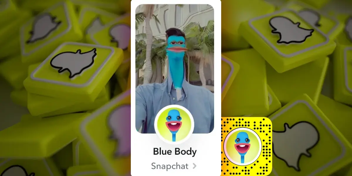 Blue Body - Best Snapchat Filters For Bodybuilding