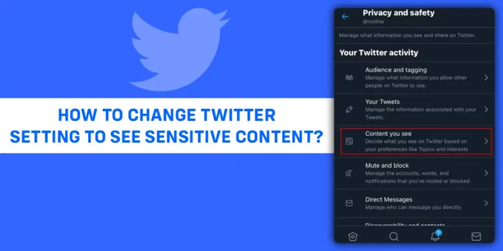How To Change Twitter Setting To See Sensitive Content