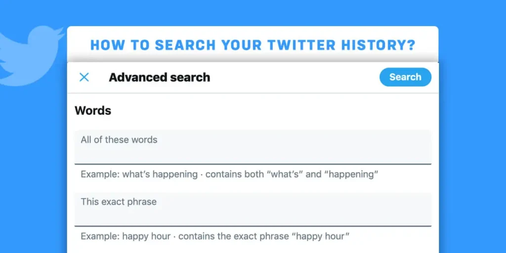 How To Search Your Twitter History