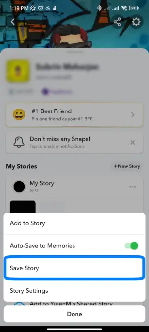 Hit The Save Story Button | Delete Snapchat Story