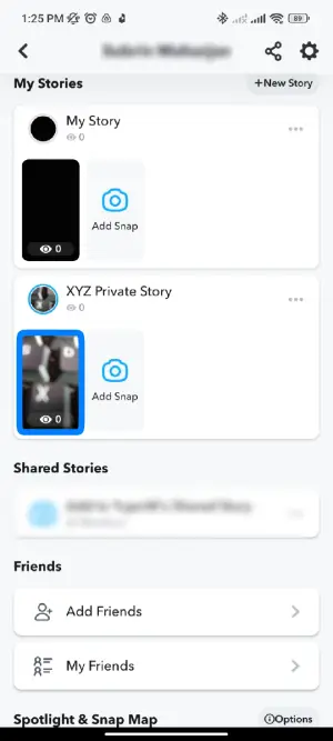 Open The Story That You Want To Delete | Delete Snapchat Story