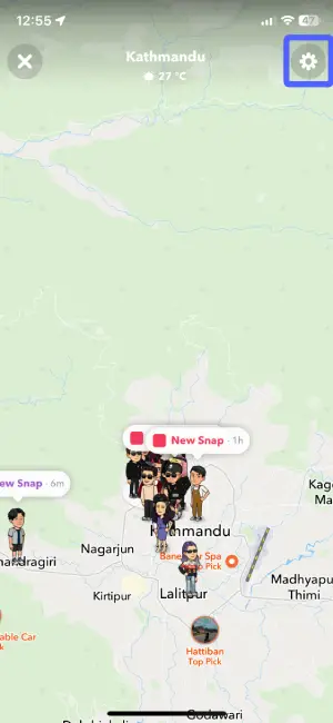 Tap On Settings Icon | Add Fake Location Filters On Snapchat