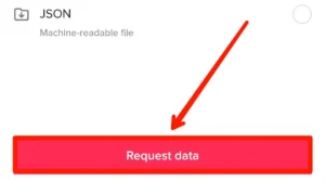 Tap On Request Data File | TikTok