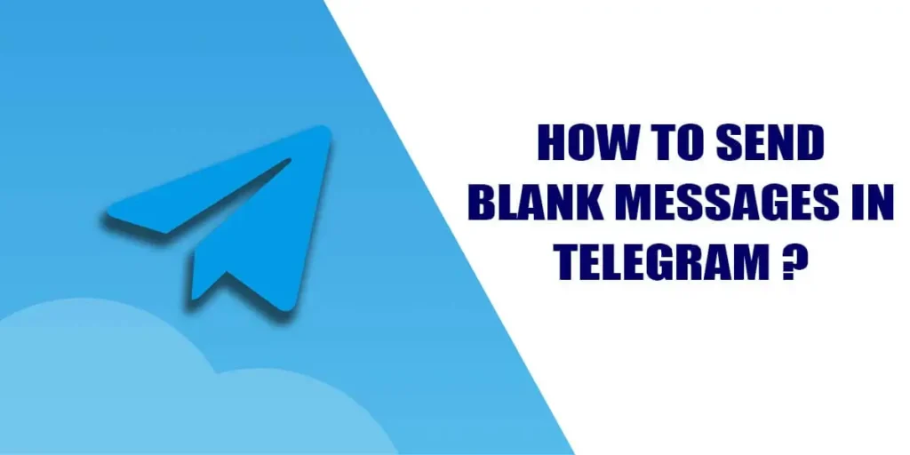 how to send blank messages in telegram