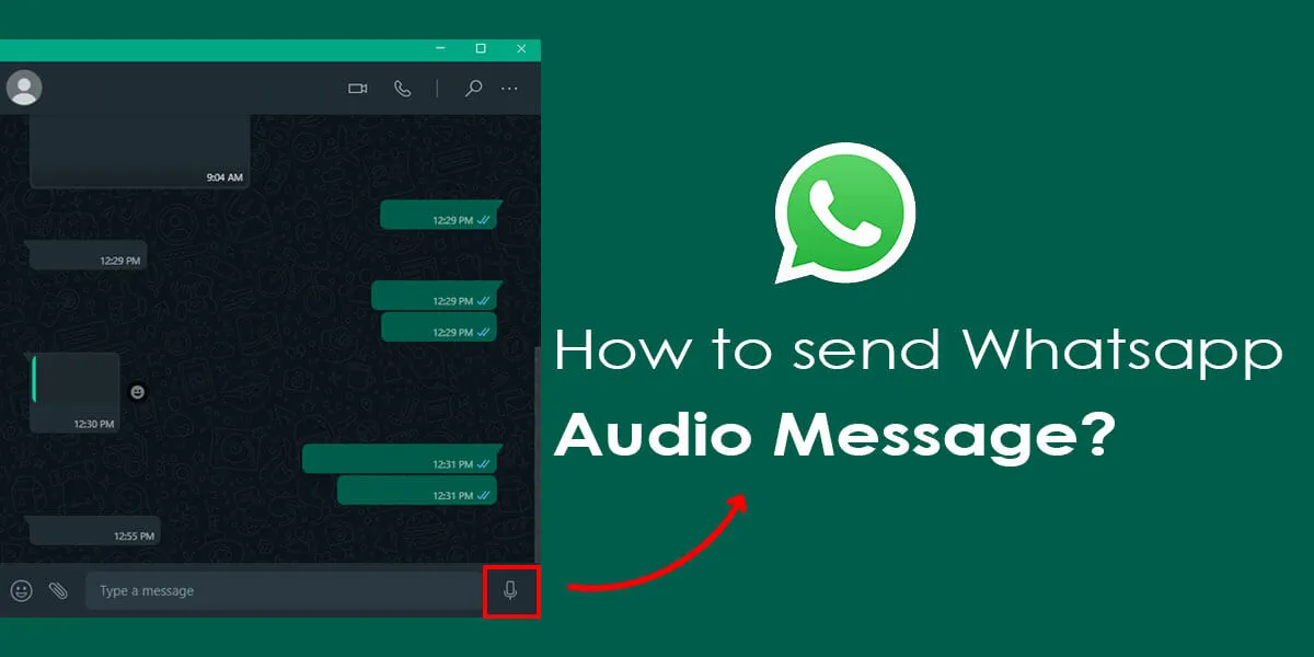 how to send whatsapp audio message