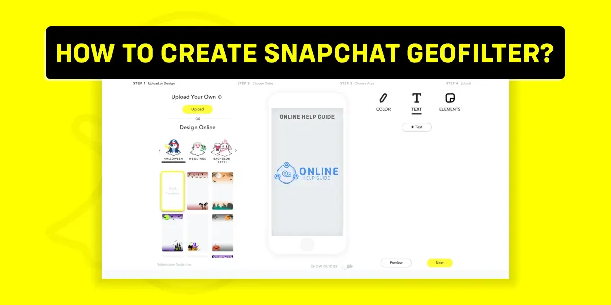 How To Create Snapchat Geofilter?