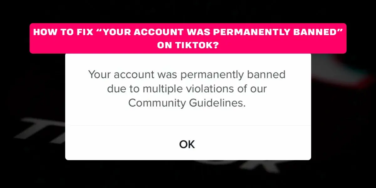 How To Fix “Your Account Was Permanently Banned” On TikTok