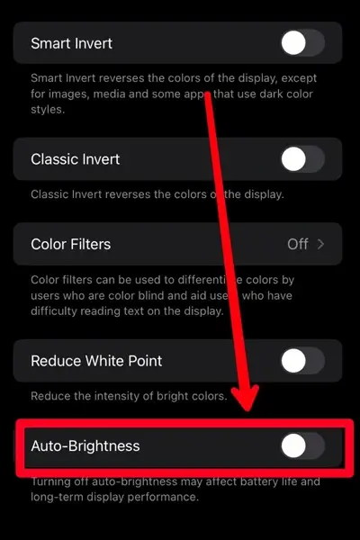 Step 4 Turn off Dark Mode