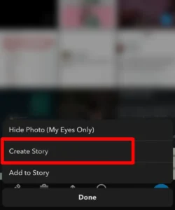 Step 6 Tap on Create a story