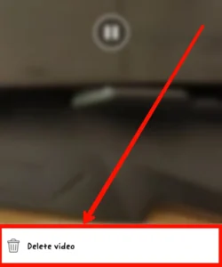 Step 8 Tap on Delete Video