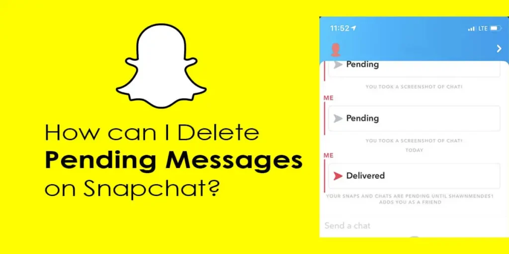 how can i delete pending messages on snapchat