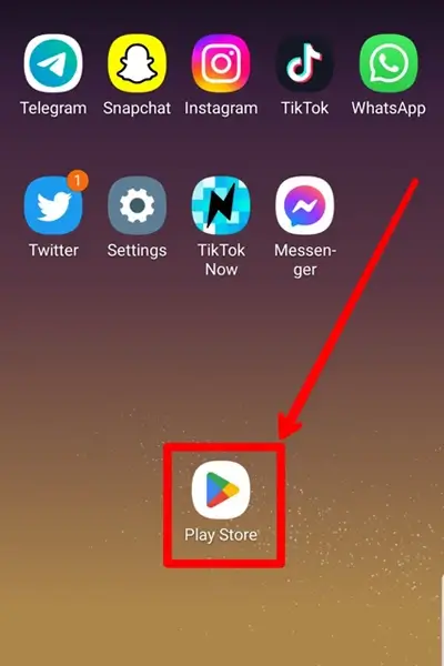 Step 1 Open Play Store