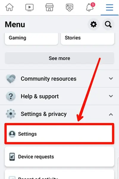 Step 4 Tap on Settings