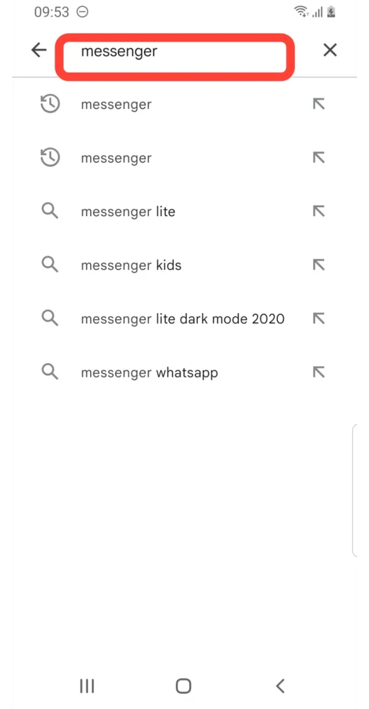 Search Messenger