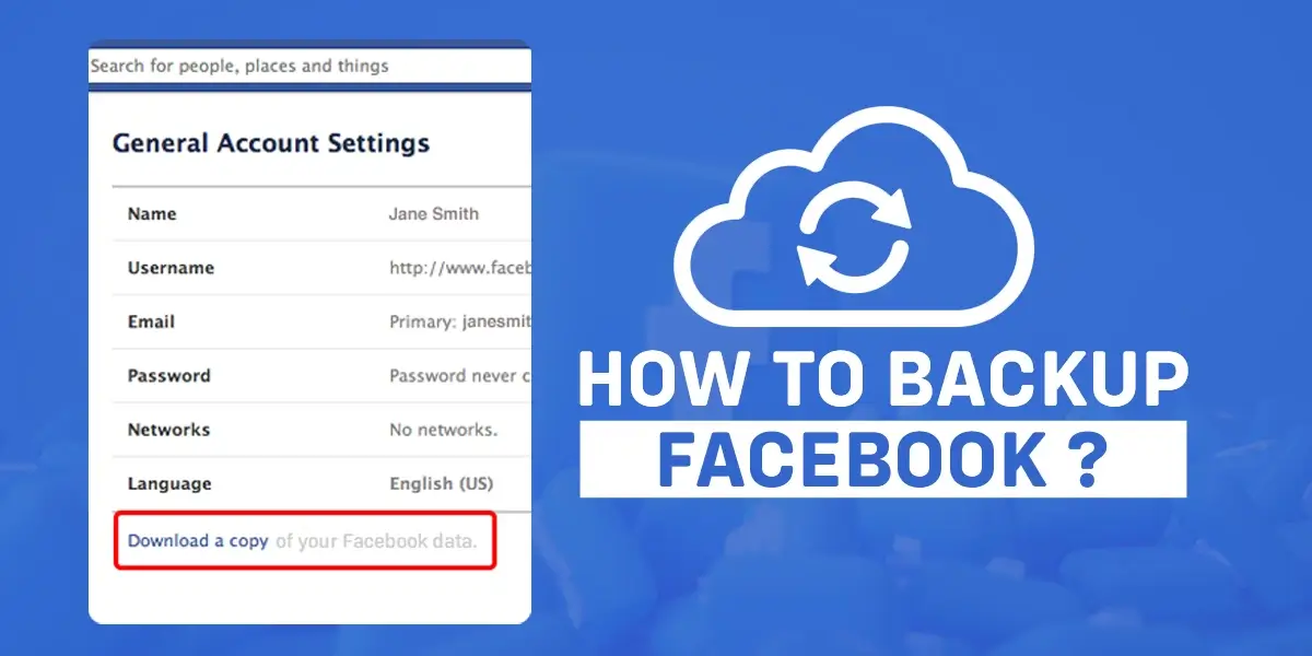 How To Back Up Facebook
