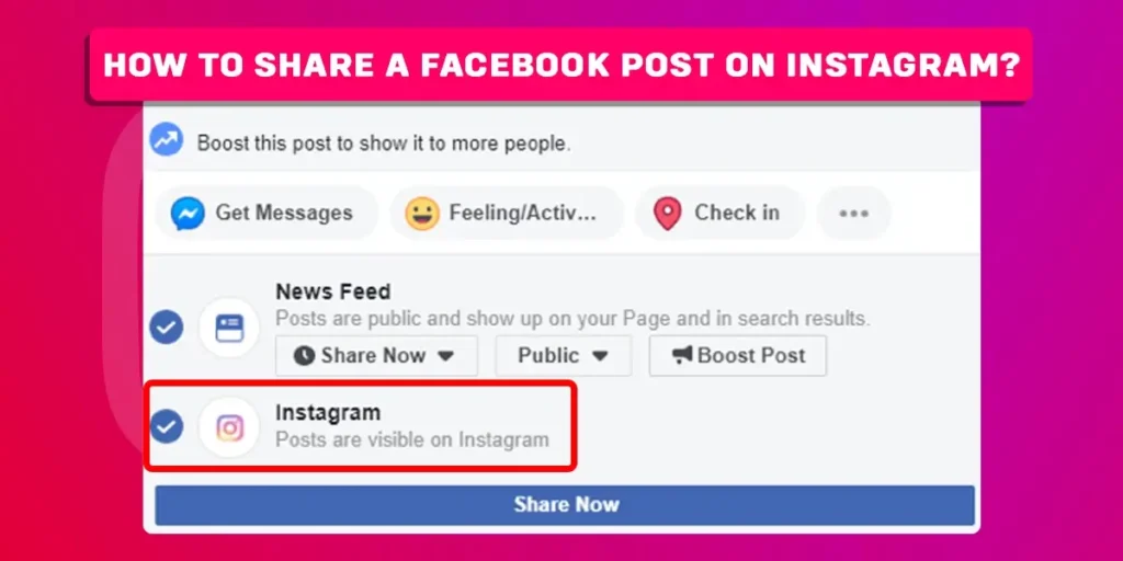 How To Share A Facebook Post On Instagram?