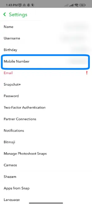 Click On Mobile Number
