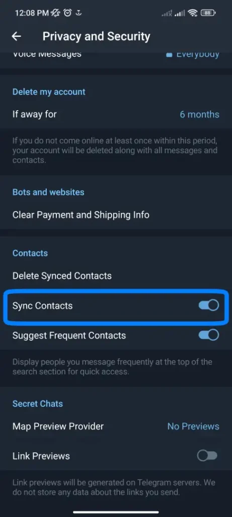 Step 3.1_ Android-[Turn Off Sync Contacts]