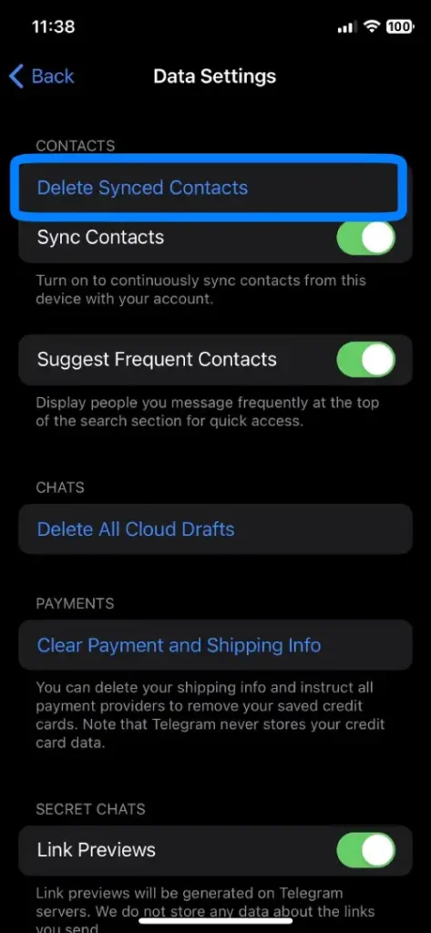 Step 3.1_ ios-[Disable Synced Contacts]