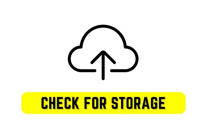 Check For Storage