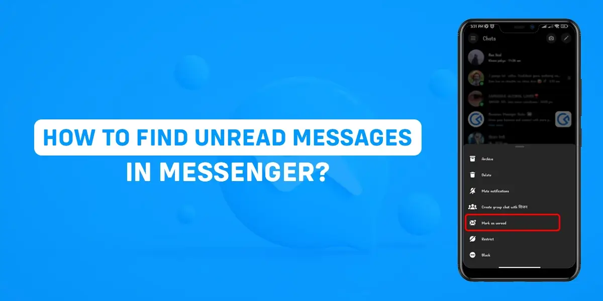 How To Find Unread Messages In Messenger