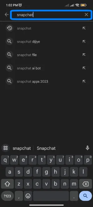 Search Snapchat